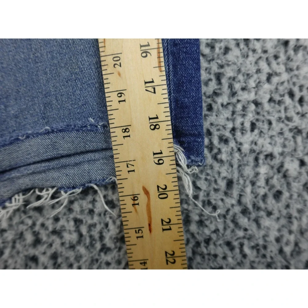 Levi's Denim Cut Off Shorts Mens 32 Blue Good Raw Hem‎ 5 Pocket Casual Summer